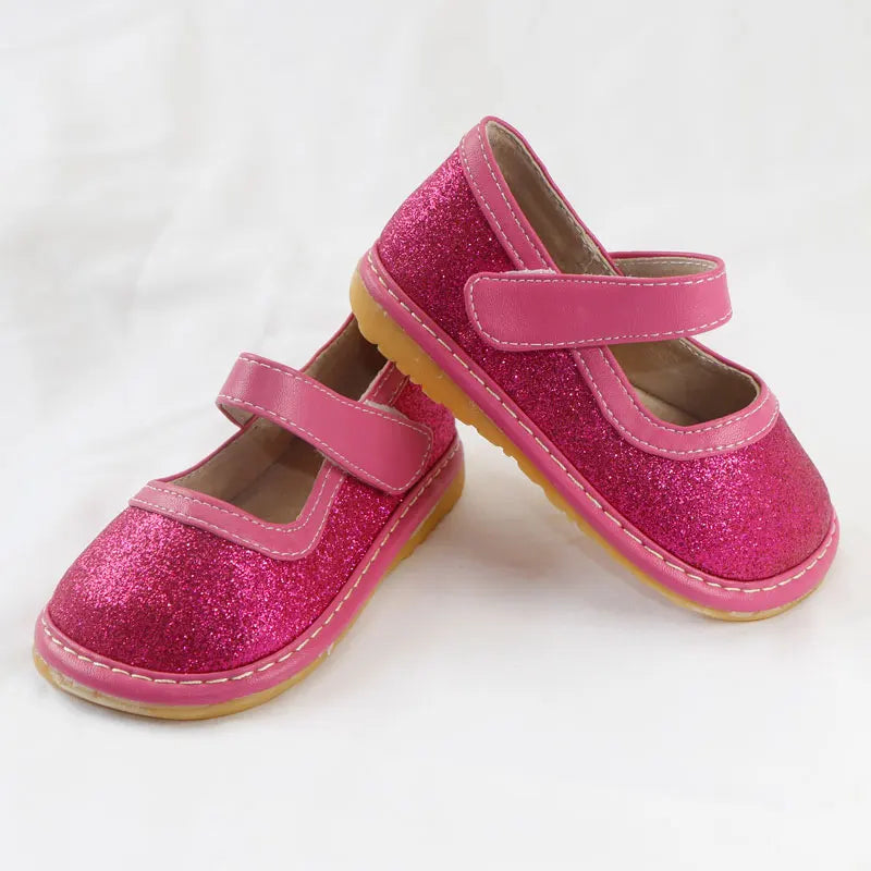 Kids Shoes Leather Shoes Soft Hand Feeling Children Infant Kids Baby Girls Party Style