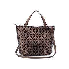 Luminous reflective Bag Geometric Tote Folding Shoulder Bags for women