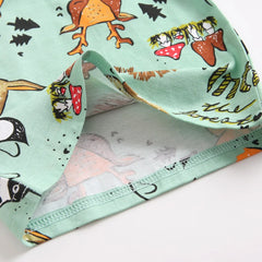 Sanlutoz Cartoon Boys Clothing Sets Summer Short Sleeve Cotton Baby Tops + Baby Shorts 2Pcs Casual