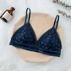 Women Lace Bra No Steel Ring Beauty Back Wrapped Chest Comfortable