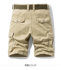 Men's Baggy Multi Pocket Military Cargo Shorts Mens Cotton Khaki Mens Tactical Shorts