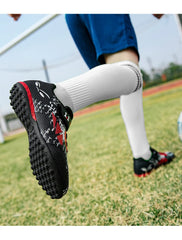 Size 28-39 Children Soccer Shoes Yellow Football Boots Boy Girl Trainers Sneakers