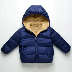 Baby Kids Boys Jackets Winter Thick Coats Warm Cashmere Outerwear