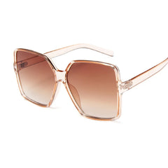 Sunglasses Women Brand Designer Retro Frame Big Sun Glasses Female