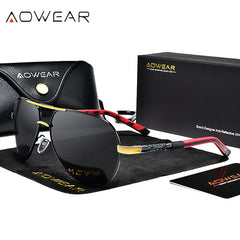 Aviation Sunglasses Men Aluminum Driving Mirror Sun Glasses Male