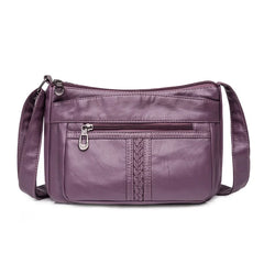 Fashion All-match Solid Color Messenger Bag High Capacity Womens Shoulder Bags