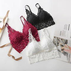 Wireless Bra For Women Padded Push Up Bralette Female Brassiere Soft Backless