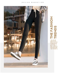 Ribbed Leggings For Women High Waist Autumn Winter Warm Legging Cotton