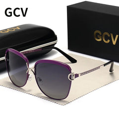 Sunglasses Women Gradient Lens Round Sun Glasses Square Luxury