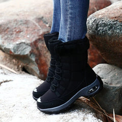 Women Boots High Quality Warm Snow Boots Lace-up Comfortable Ankle Boots