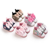 Girl Shoes First Walker Baby Shoes Soft Non Slip Sole Lovely Bow Casual Canvas