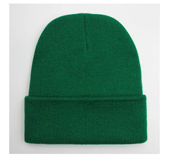 Unisex Beanie Autumn Winter Wool Blends Soft Warm Knitted Cap Men Women