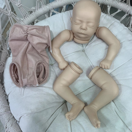 NPK Clearance 19inch Newborn Baby Reborn Doll Kit Baby Kai Lifelike Soft Touch Fresh color Unfinished Doll Parts