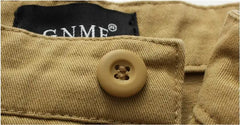 Men's Baggy Multi Pocket Military Cargo Shorts Mens Cotton Khaki Mens