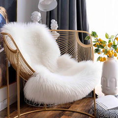 Fur Faux Sheepskin Soft Carpet Washable Seat Mats For Floor Fluffy Rugs Hairy Warm