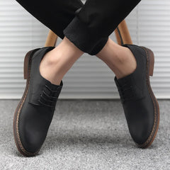 Men Oxfords Shoes British Style Men Genuine Leather Business Formal Shoes