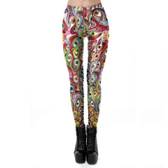 Women Legging 8 Pattern American Cartoon Adventure Time Cute Knitted
