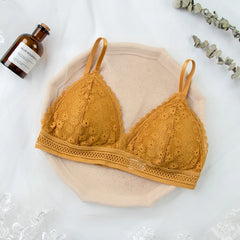 Women Lace Bra No Steel Ring Beauty Back Wrapped Chest Comfortable