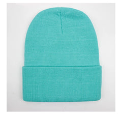 Unisex Beanie Autumn Winter Wool Blends Soft Warm Knitted Cap Men Women