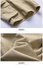 Men's Baggy Multi Pocket Military Cargo Shorts Mens Cotton Khaki Mens Tactical Shorts