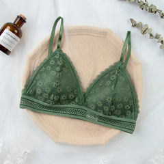 Women Lace Bra No Steel Ring Beauty Back Wrapped Chest Comfortable
