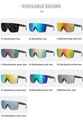 Sunglasses square Conjoined lens Women men Gradient lens sun glasses