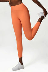 Women Yoga Pants Naked Feeling High Stretch Nylon High Waist Leggings Push Up