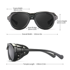Pilot Sunglasses Men and Women Soft Leather Shield Glasses