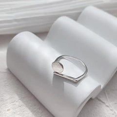 925 Sterling Silver Rings Party Jewelry Vintage Charm Double Layer