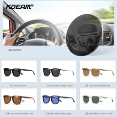 Sunglasses Polarized Lens TR90 Material Frame Spring Stainless Steel Hinges