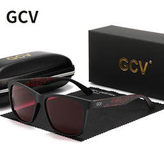 Square Frame Polarized Men Women Female Sunglasses Hawksbill Sports Tourism