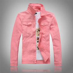 Jeans Coats Jacket Men's Korean Style Spring and Autumn Denim Jacket