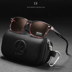 Polarized Sunglasses For Men Women TR90 Material Frame Spring