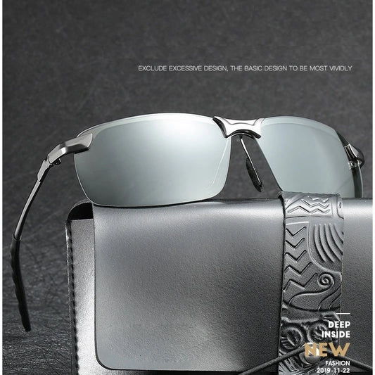 Sunglasses Men Polarized Driving Chameleon Glasses Male Change Color