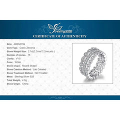 JewelryPalace 3 Pcs 925 Sterling Silver Yellow Rose Gold Band Ring Set Women