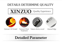 5" Inch Utility Knife GERMAN 1.4116 Steel Best Kitchen Knife Parer Fruit Knife