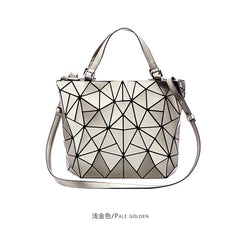 Luminous reflective Bag Geometric Tote Folding Shoulder Bags for women