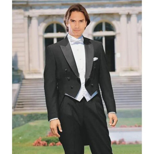 Tuxedo for Mens: Slim Fit Men Suit Set Tailcoat Men Suits For Wedding Prom Stage