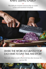 1PC-5PC Kitchen Knife Set Chef Utility Stainless Steel 3 Layers Composite