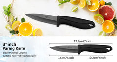 Ceramic Knife 3 4 5 6 Inch Sharp Kitchen Chef Knives Utility Slicer Paring Serrated