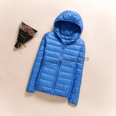 Women Winter Reversible Jackets 90% White Duck Down Keep Warm