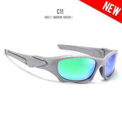 Sunglasses Men Curve Cutting Frame Stress-Resistant Lens Shield Sun Glasses