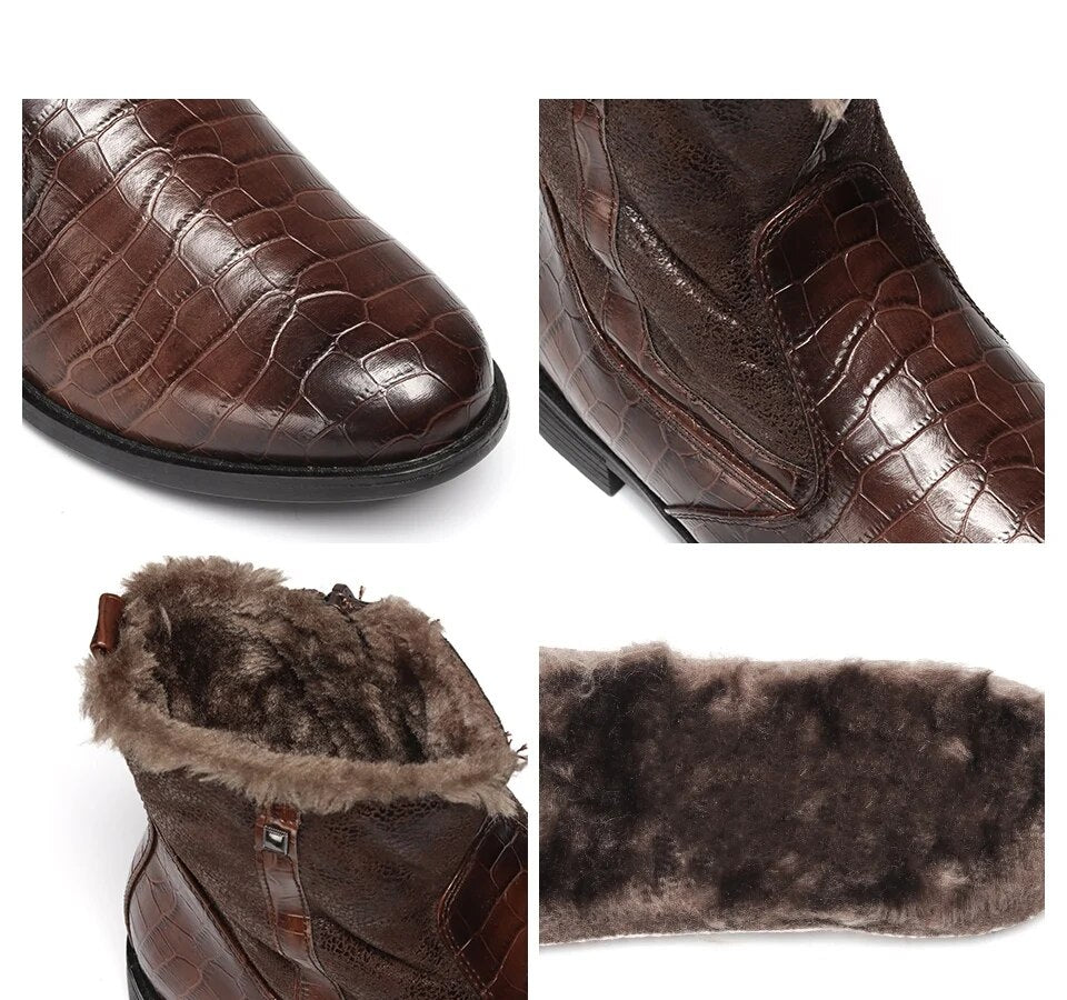 Winter Shoes Super Warm Comfortable Snow Shoes Men #KD5207