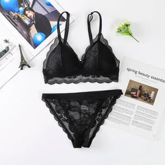 Women Lace Bras Set Backless Bralette Seamless Underwear Lace Top Lingerie