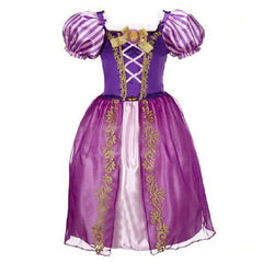 Children Princess Fancy Costume Girls Rapunzel Anna Dress Kids Christmas