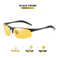 Glasses For Driving Men Polarized Sunglasses Photochromic Driver Goggles