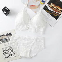 Women Lace Bras Set Backless Bralette Seamless Underwear Lace Top Lingerie