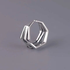 925 Sterling Silver Line Winding Shape Forever letter Open Rings For Women