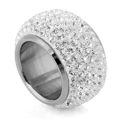Shining full rhinestone finger rings for woman paragraph Crystal