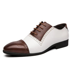 Leather Brogues Men Big Size Fashion Wedding Party Men Dress Shoes Italian Designer
